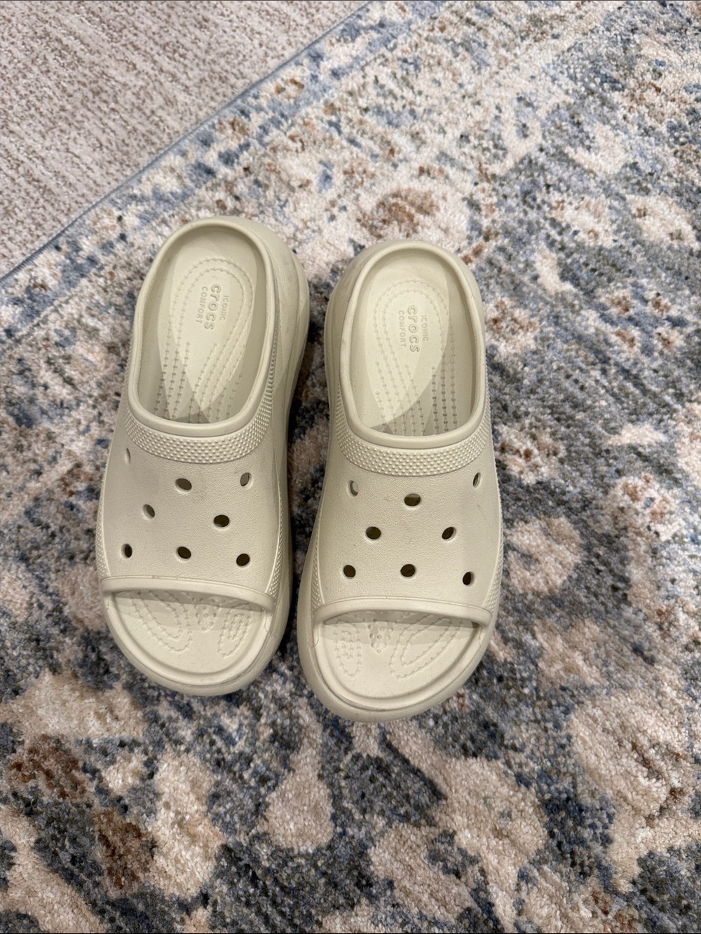 Platform Crocs Slides